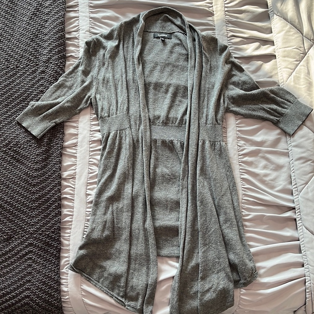 Express Gray Cardigan